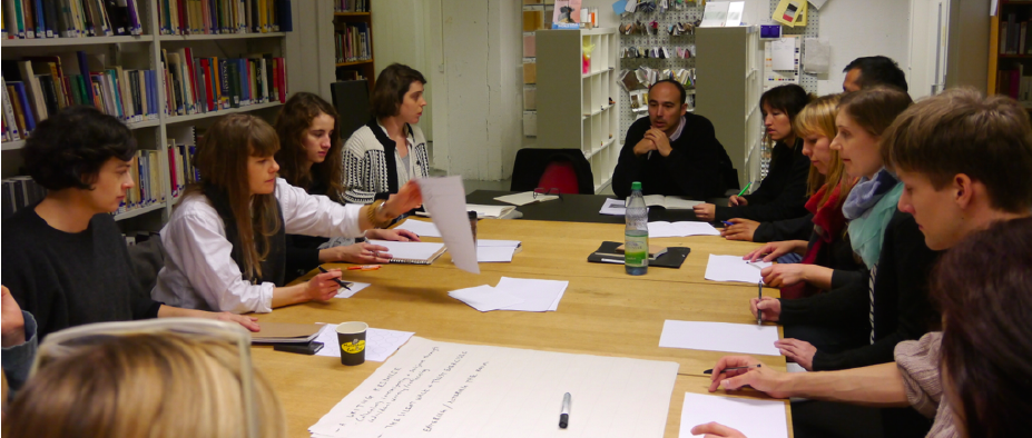'TOOLBOX FOR SETTING A SETTING (heterotopic ensemble)', workshop with Can Altay (TR), Konstfack library, March 2015
