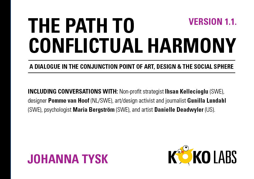 The path to conflictual harmony, publication